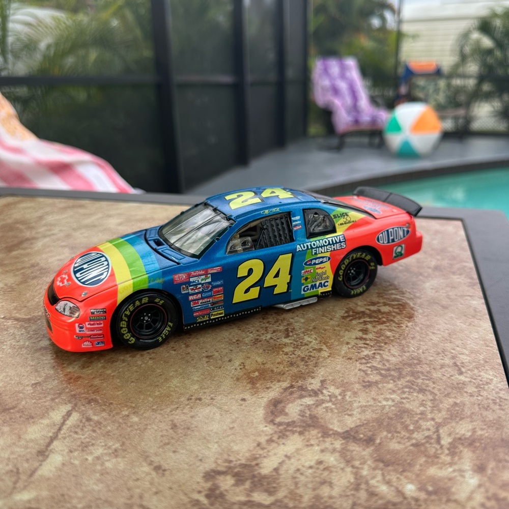 Vibrant Racing Car Toy with Decals